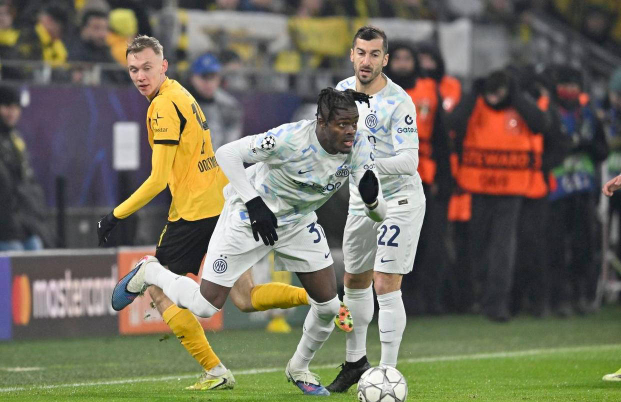 多特蒙德0-2国际米兰，赛后评分揭晓：国米32号迪马尔科荣登榜首